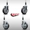 Service Caster 5'' SS Thermoplastic Rubber Wheel Swivel 7/8'' Expanding Stem Caster Set 2 Brakes, 4PK SCC-SSEX20S514-TPRB-2-TLB-2-78 - alternate 4